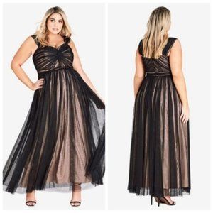 16/S City Chic Lovely Tulle Maxi Formal Go…